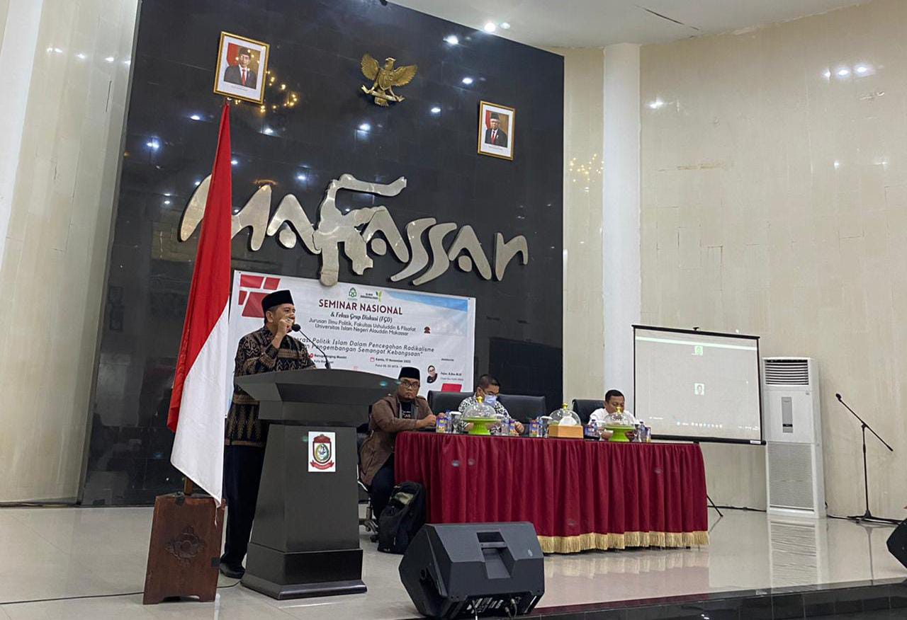 Gambar Cegah Radikalisme, Prodi Ilmu Politik UIN Makassar Gelar FGD Literasi Politik Islam