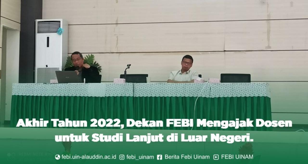 Gambar Dekan FEBI UIN Alauddin Ajak Dosen Studi Lanjut di Luar Negeri