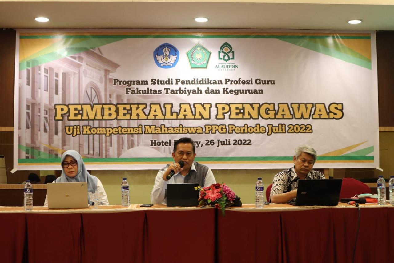 Gambar Dekan FTK UIN Alauddin Minta Pengawas UP Mahasiswa PPG Tertib