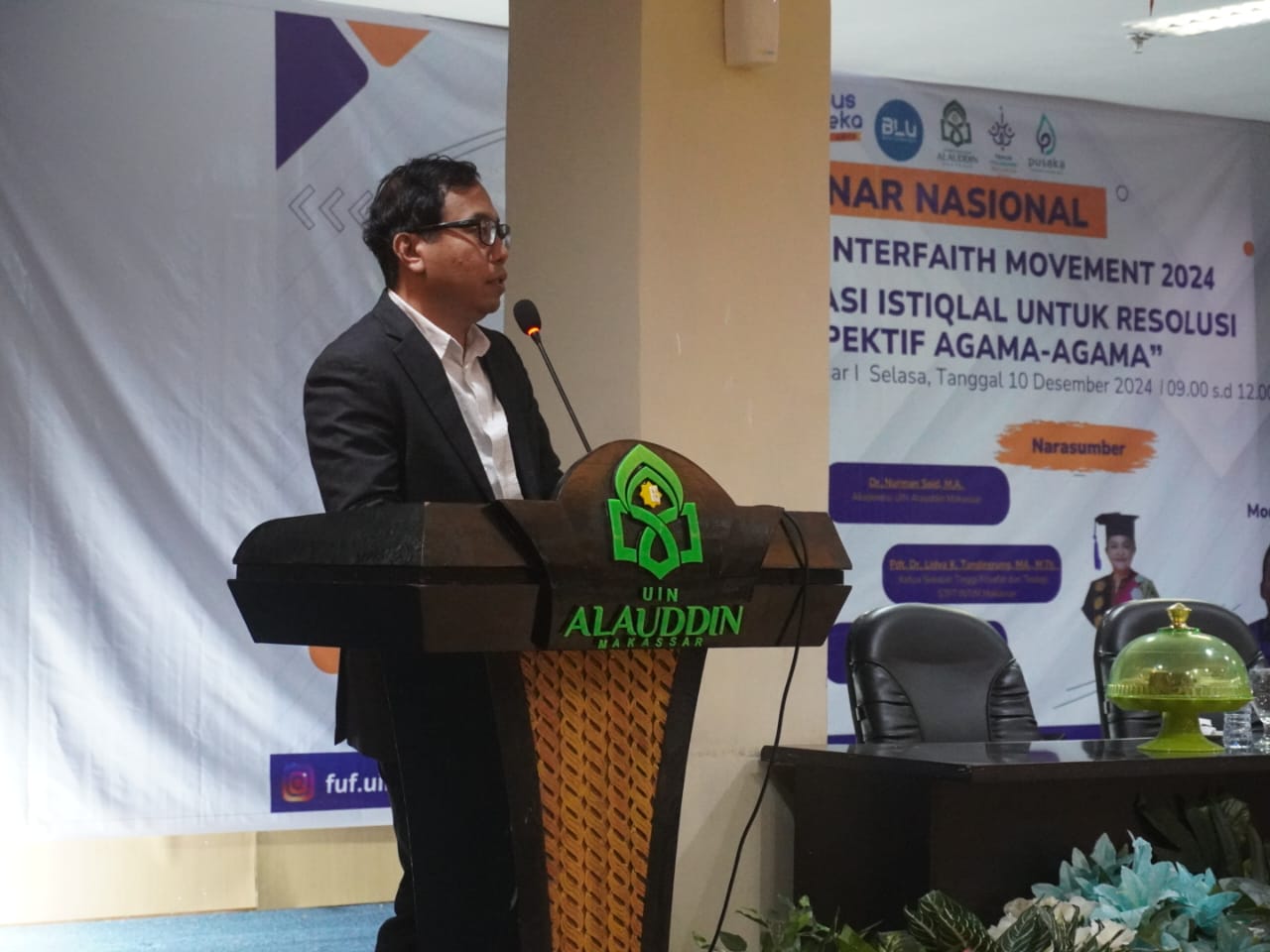 Gambar Dekan Ushuluddin Buka Seminar Nasional Menuju Bali Interfaith Movement 2024
