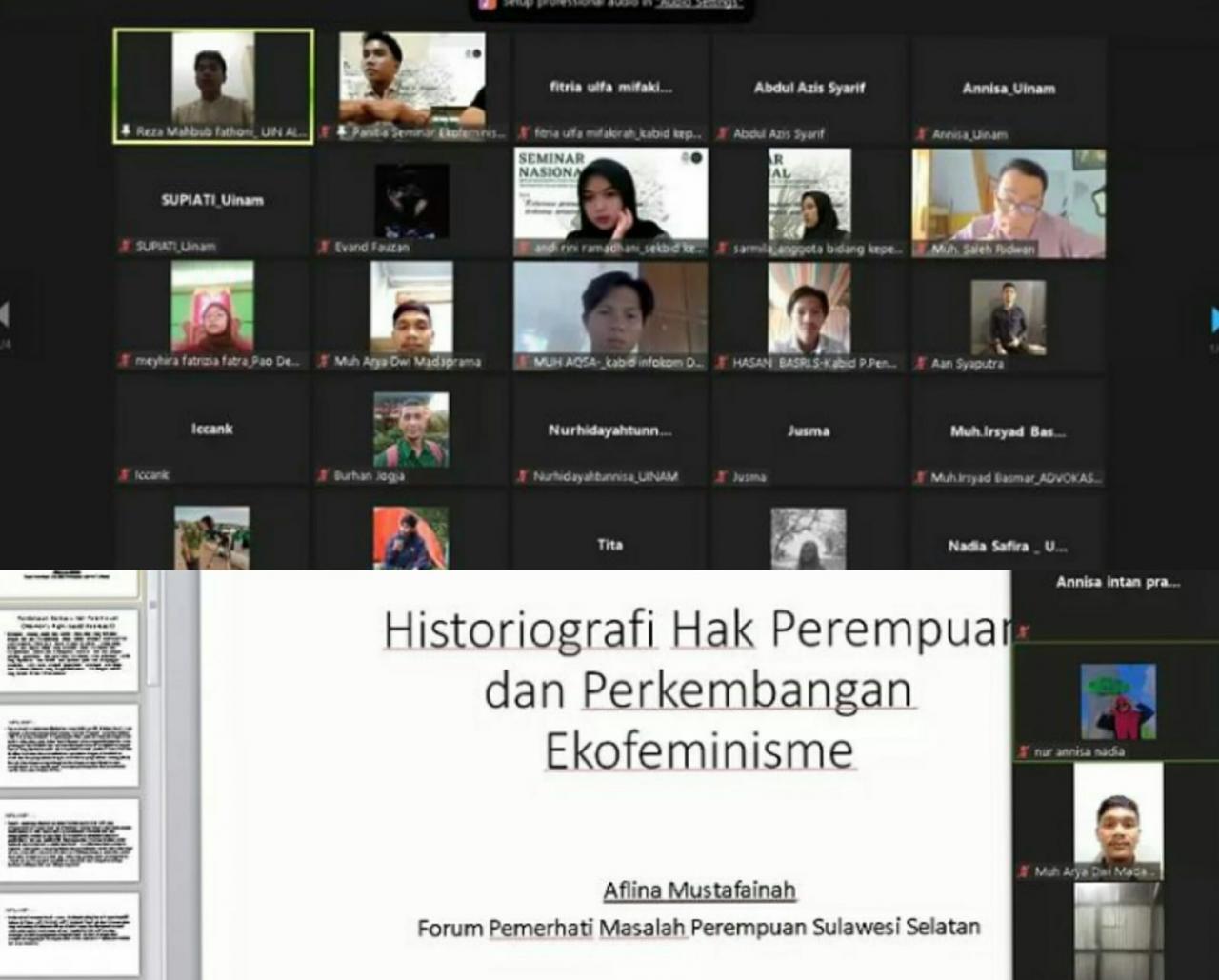 Gambar Dema FSH UIN Alauddin Bahas Relevansi Perempuan dan Lingkungan Terhadap Peradaban Manusia
