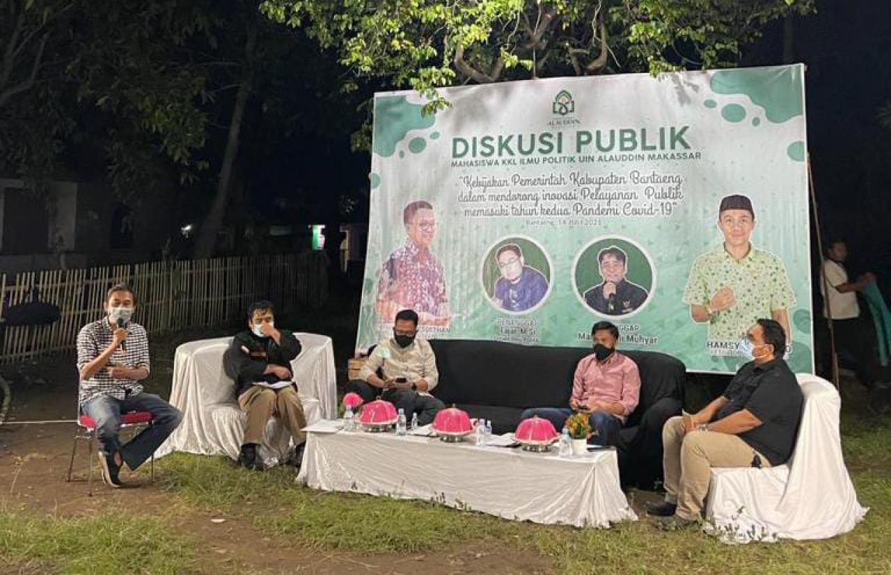 Gambar Di Bantaeng, Mahasiswa KKL Ilmu Politik UIN Alauddin Bahas Inovasi Pelayanan Publik di Era Pandemi