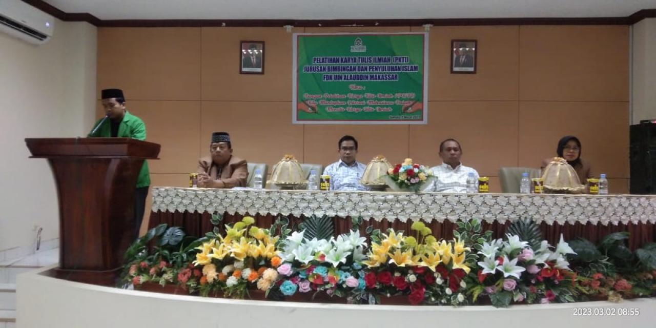Gambar Dorong Lulus Tepat Waktu, Prodi BPI UIN Makassar Bekali Mahasiswa Akhir Tulis Karya Ilmiah