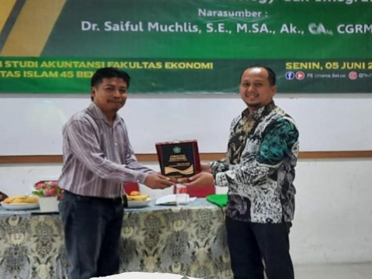 Gambar Dosen Akuntansi UIN Alauddin Jadi Pembicara di Universitas Islam 45 Bekasi