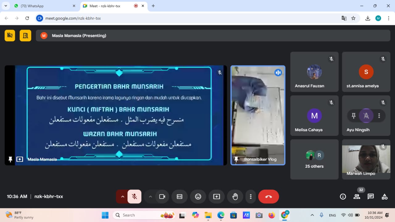 Gambar Dosen BSA Lakukan Kuliah Kolaborasi dengan Prodi BSA UIN Siber Syekh Nurjati Cirebon