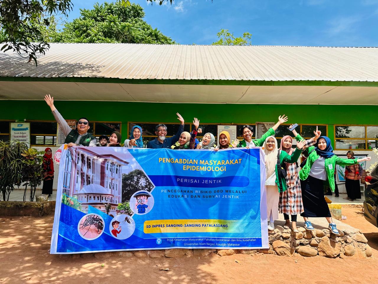 Gambar Dosen dan Mahasiswa Peminatan Epidemiologi Prodi Kesmas UIN Alauddin Lakukan Pengmas