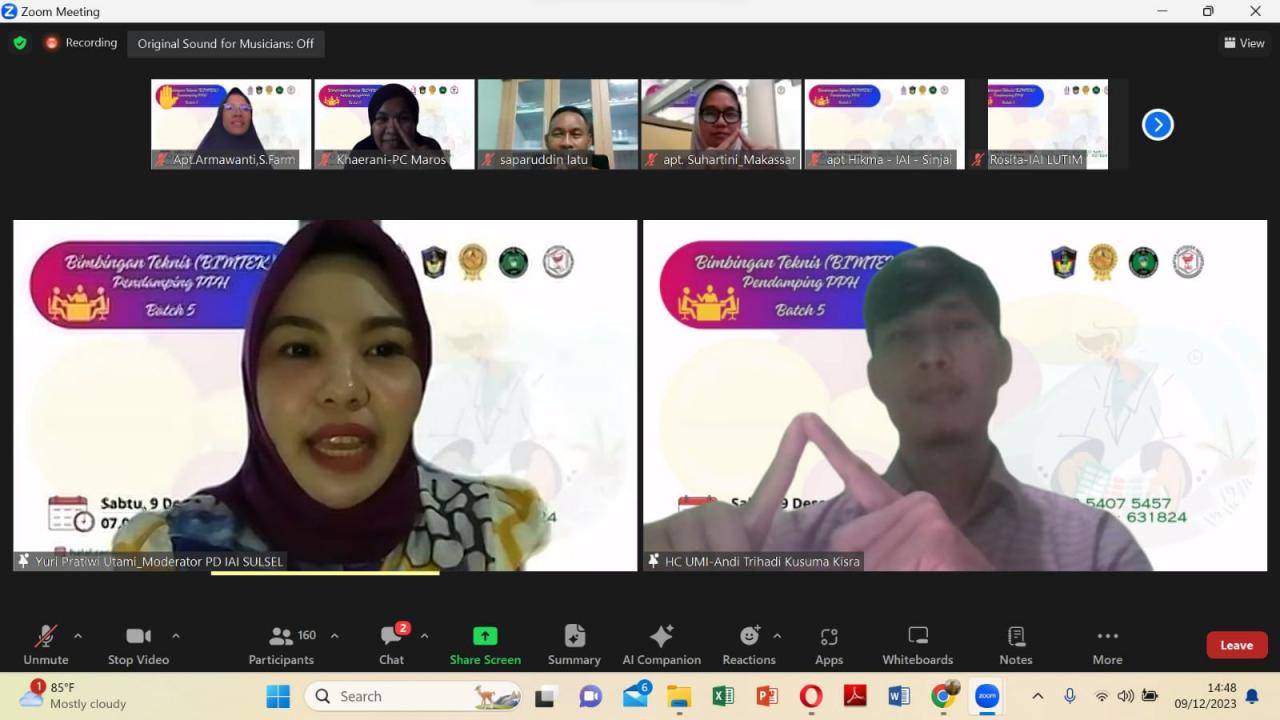 Gambar Dosen Farmasi UIN Alauddin Ikuti Pendampingan Proses Produk Halal