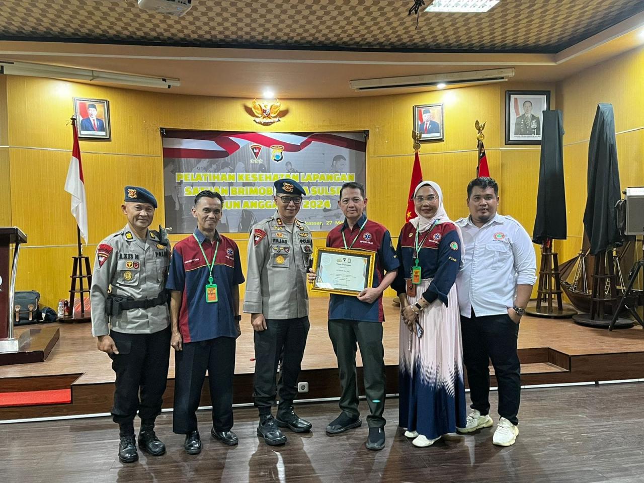 Gambar Dosen Keperawatan Jadi Instruktur Pelatihan Kesehatan Lapangan di Satbrimob Polda Sulsel