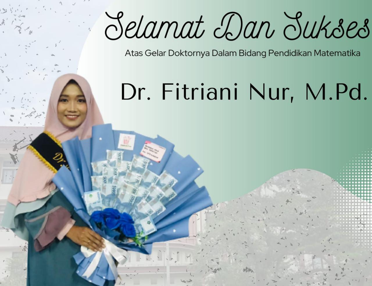 Gambar Dosen Pendidikan Matematika UIN Alauddin Lulus S3 di UNM dengan Predikat Cumlaude