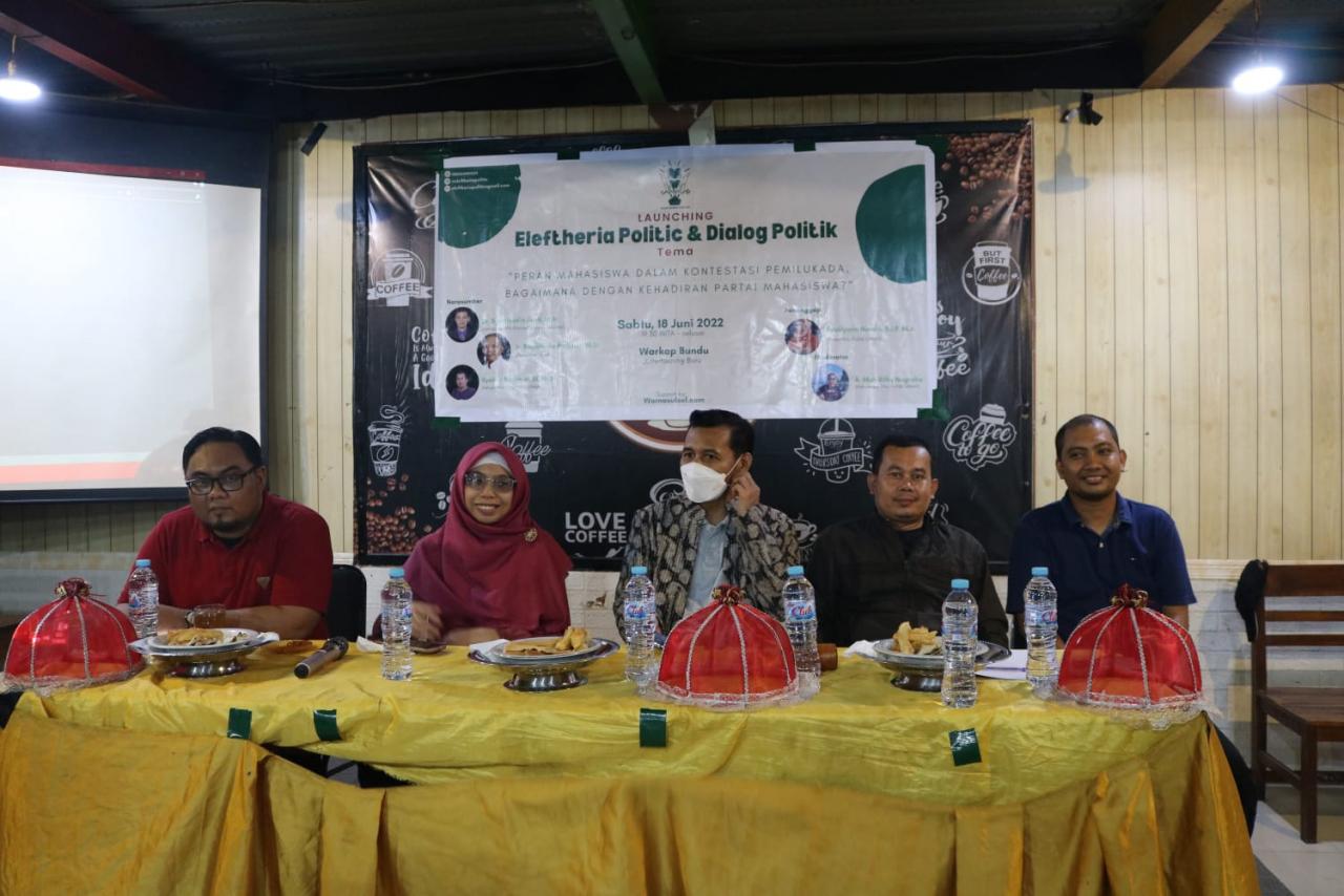 Gambar Dosen Prodi Ilmu Politik Menjadi Narasumber Pada Launching Eleftheria Politic