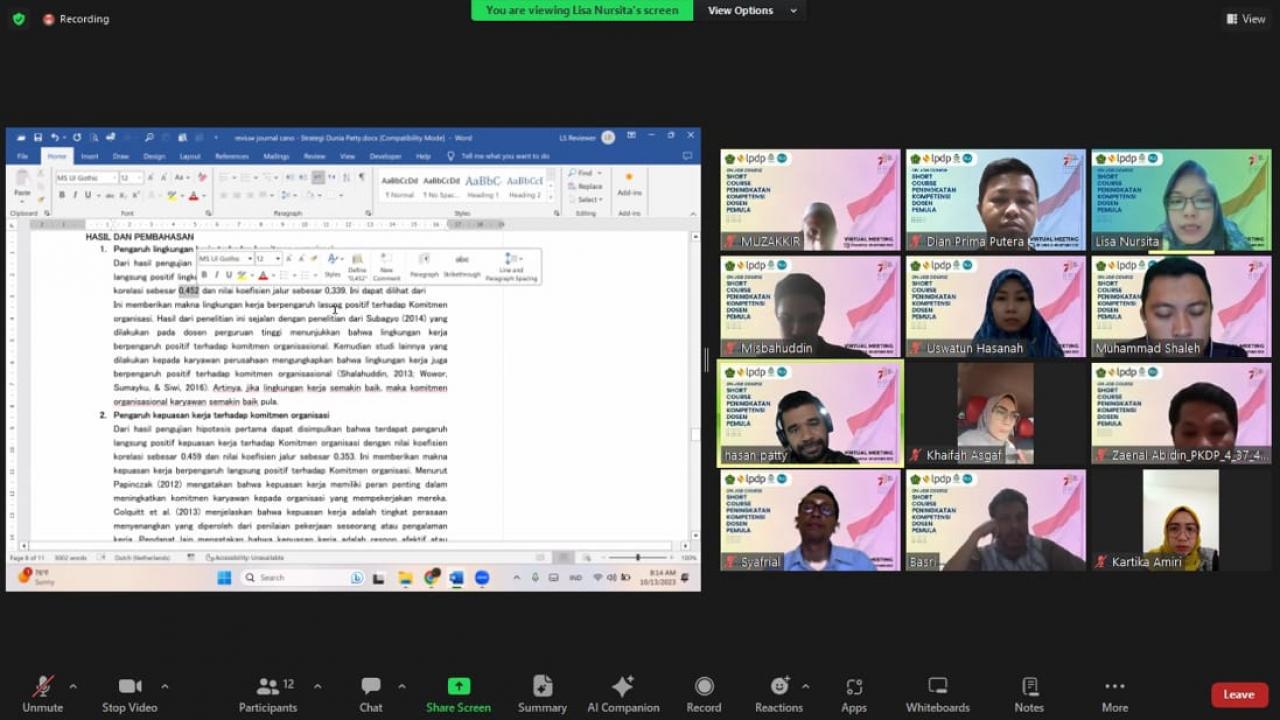 Gambar Dosen Prodi MPI UIN Alauddin Terpilih Jadi Instruktur PKPD