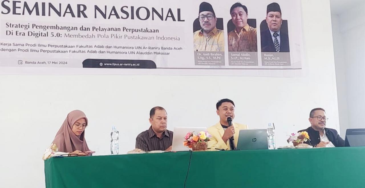 Gambar Dua Dosen IP UIN Alauddin Bicara Pengembangan Perpustakaan Era 5.0 di UIN Ar-Raniry Aceh