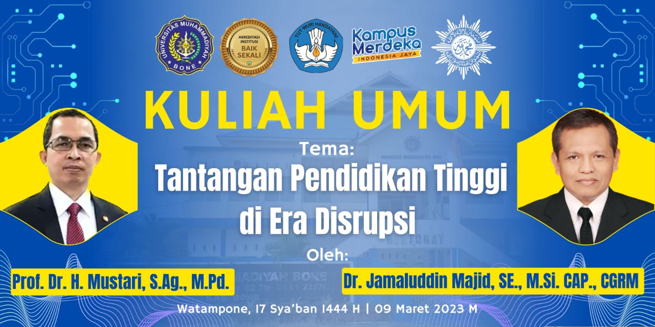 Gambar Dua Dosen UIN Alauddin di Unismuh Bone Bahas Literasi di Era Disrupsi di Indonesia