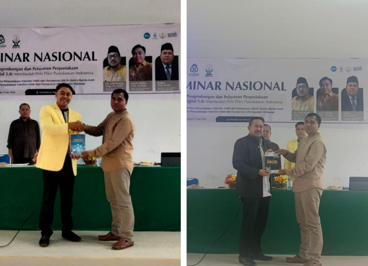 Gambar Dua Dosen UIN Alauddin Makassar Serahkan Buku Karyanya ke UIN Ar-Raniry Banda Aceh