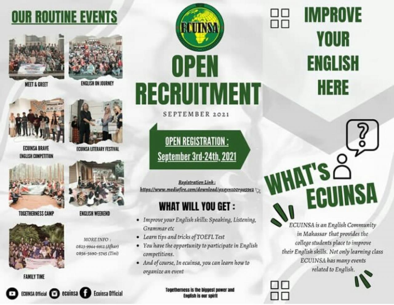 Gambar Ecuinsa UIN Alauddin Buka Pendaftaran Anggota Baru