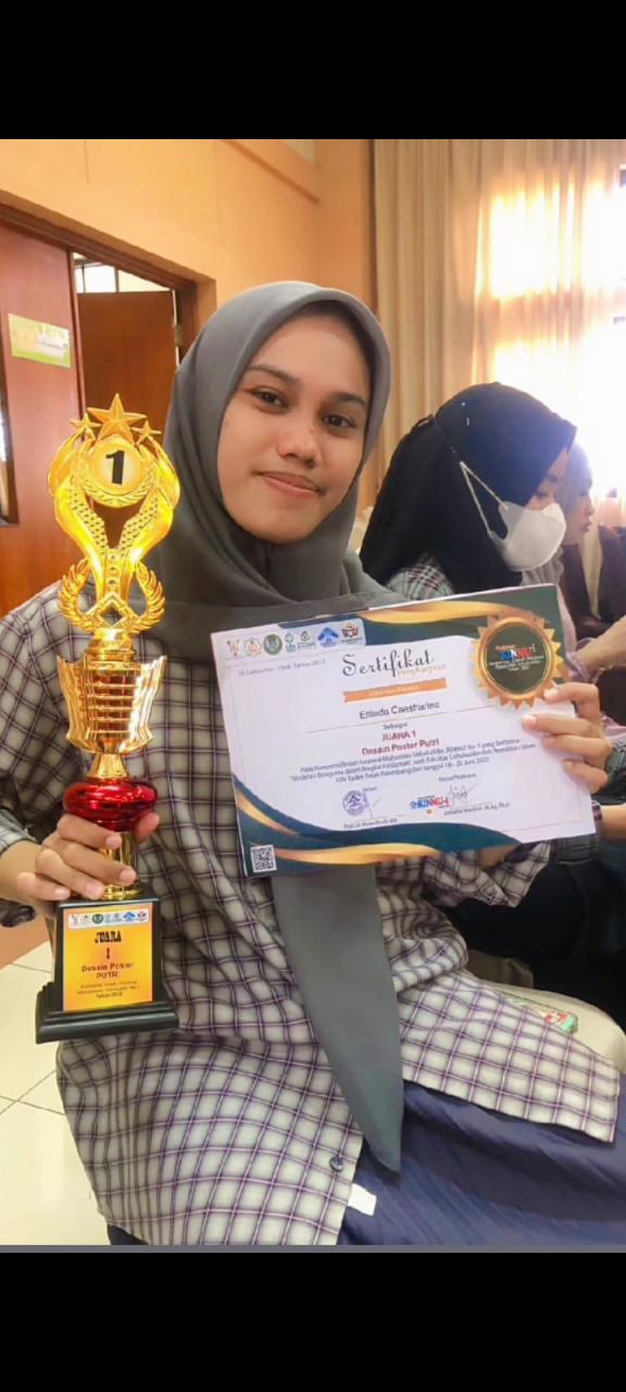 Gambar Erlinda Caesharina, Mahasiswa SAA FUF Raih Juara 1 Lomba Desain Putri Pada Ajang Internasional