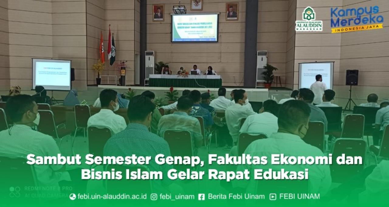 Gambar FEBI UIN Alauddin Rapat Edukasi Sambut Semester Genap
