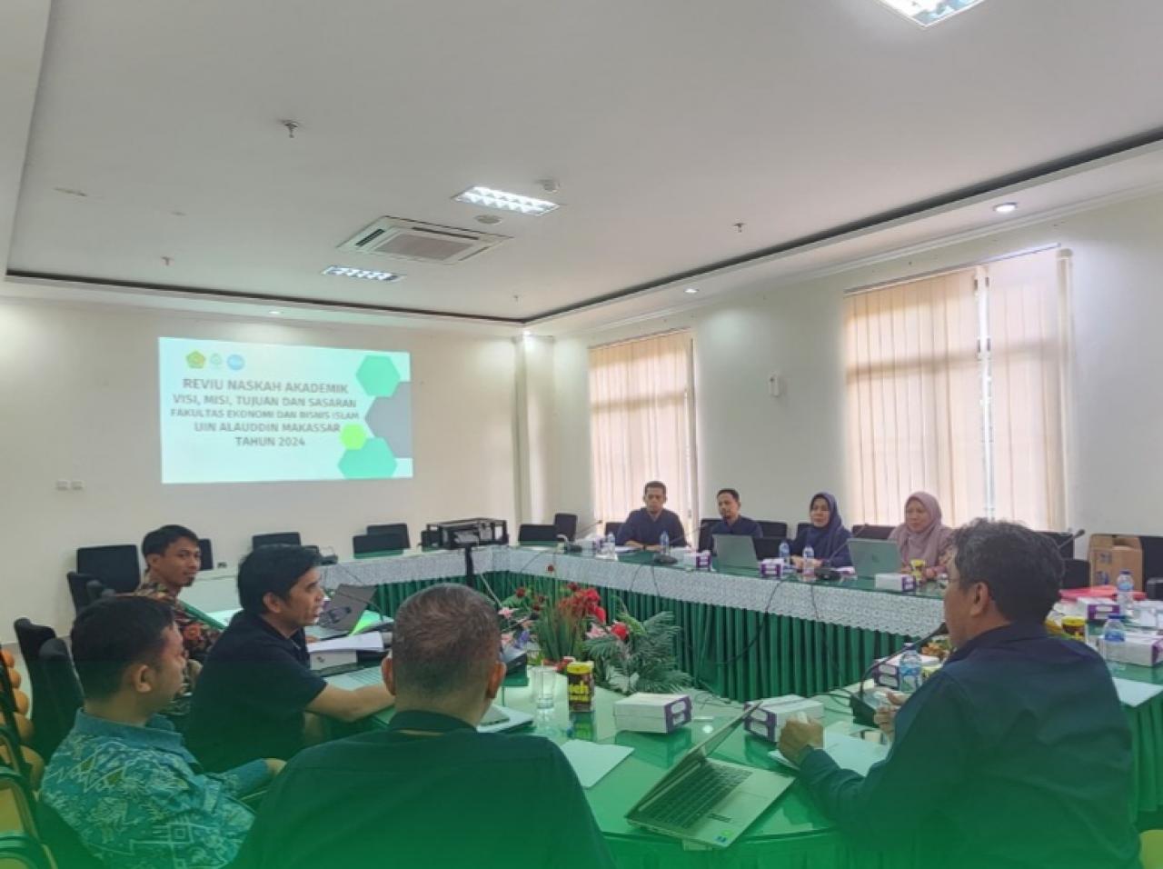 Gambar FEBI UIN Alauddin Rapat Tinjauan Naskah Akademik Visi, Misi, Tujuan, dan Sasaran