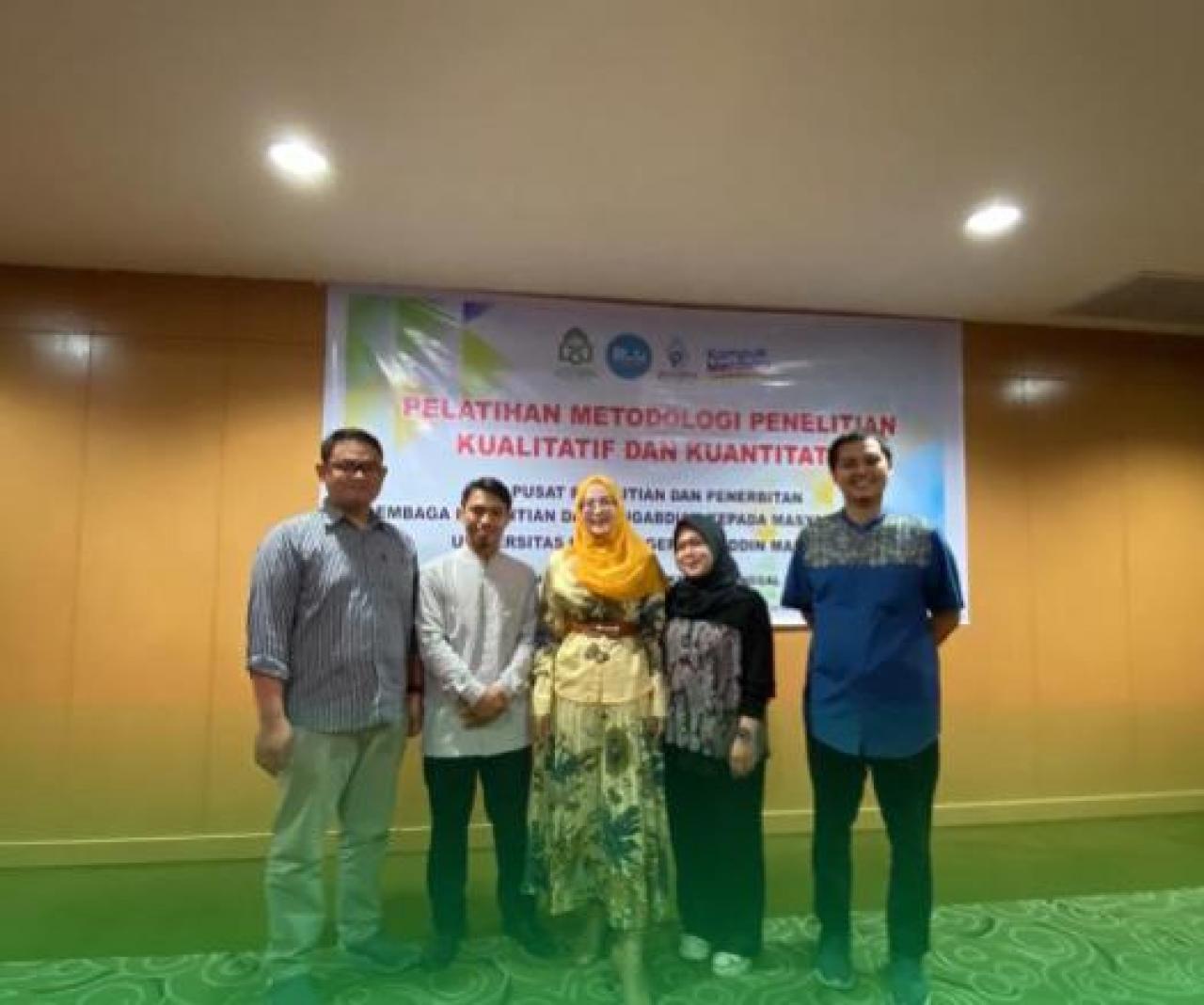 Gambar FEBI UIN Alauddin Sertakan Dosen Ikut Pelatihan Metodologi Penelitian