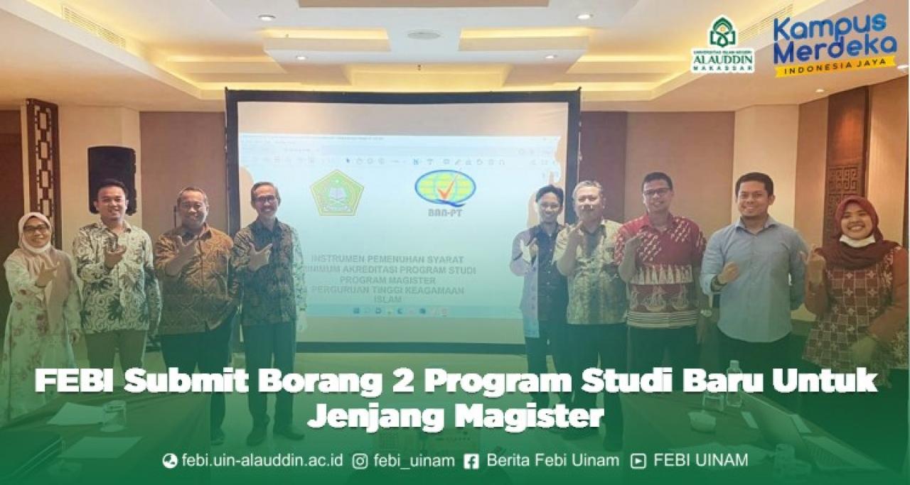 Gambar FEBI UIN Alauddin Submit Borang Dua Prodi Baru Jenjang Magister