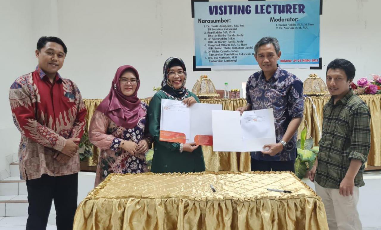 Gambar FISIP UNILA dan FAH UIN Alauddin Tandatangani Perjanjian Kerjasama
