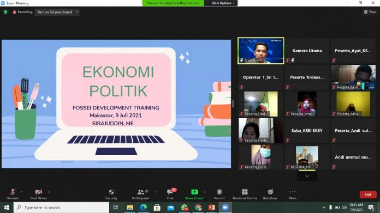 Gambar Forkeis UIN Alauddin Makassar Gelar FoSSEI Development Training