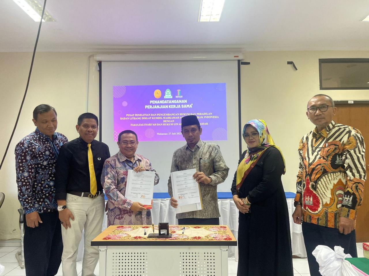 Gambar FSH UIN Alauddin Teken Perjanjian Kerjasama dengan Puslitbang Mahkamah Agung RI