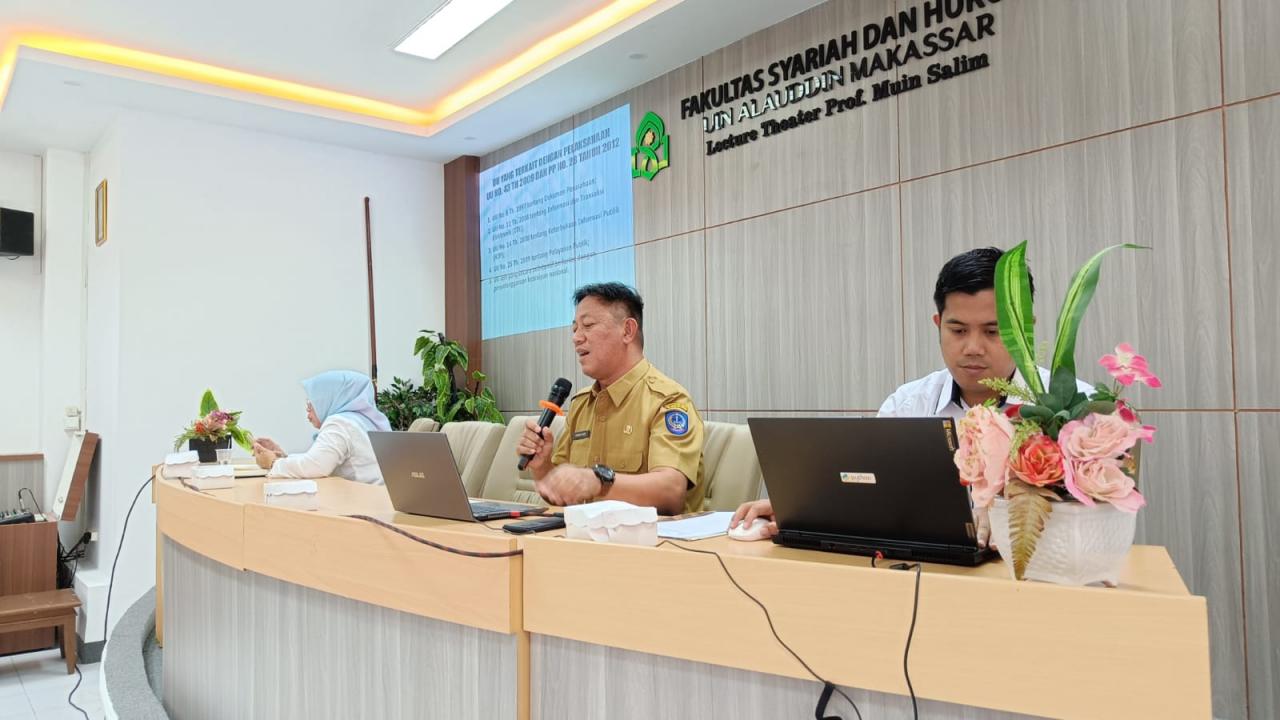 Gambar FSH UIN Alauddin Tingkatkan Mutu Tendik Melalui Pelatihan Aplikasi Pelayanan dan Kearsipan