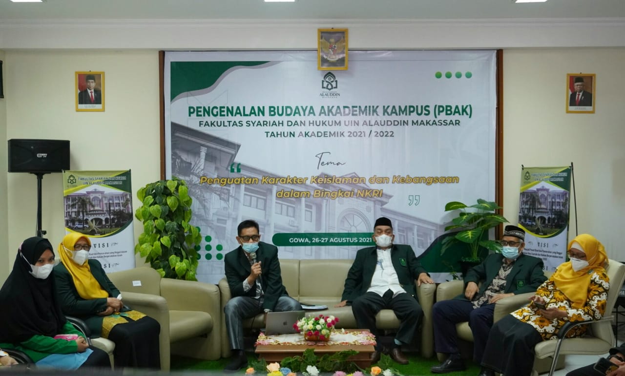 Gambar FSH UIN Alauddin Umpamakan PBAK Mahasiswa Baru 2021 Seperti Miqat Haji