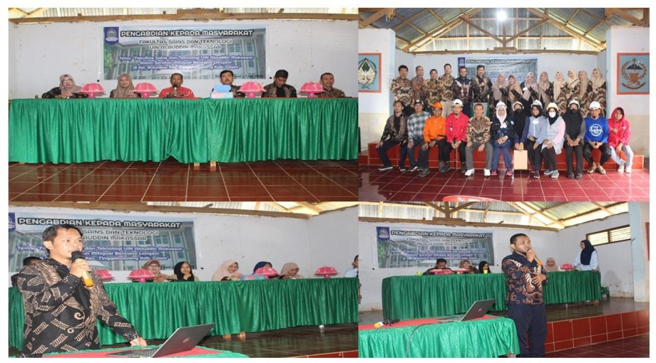 Gambar FST UIN Alauddin Penyuluhan Mitigasi Bencana Rawan Longsor di Tinggimoncong