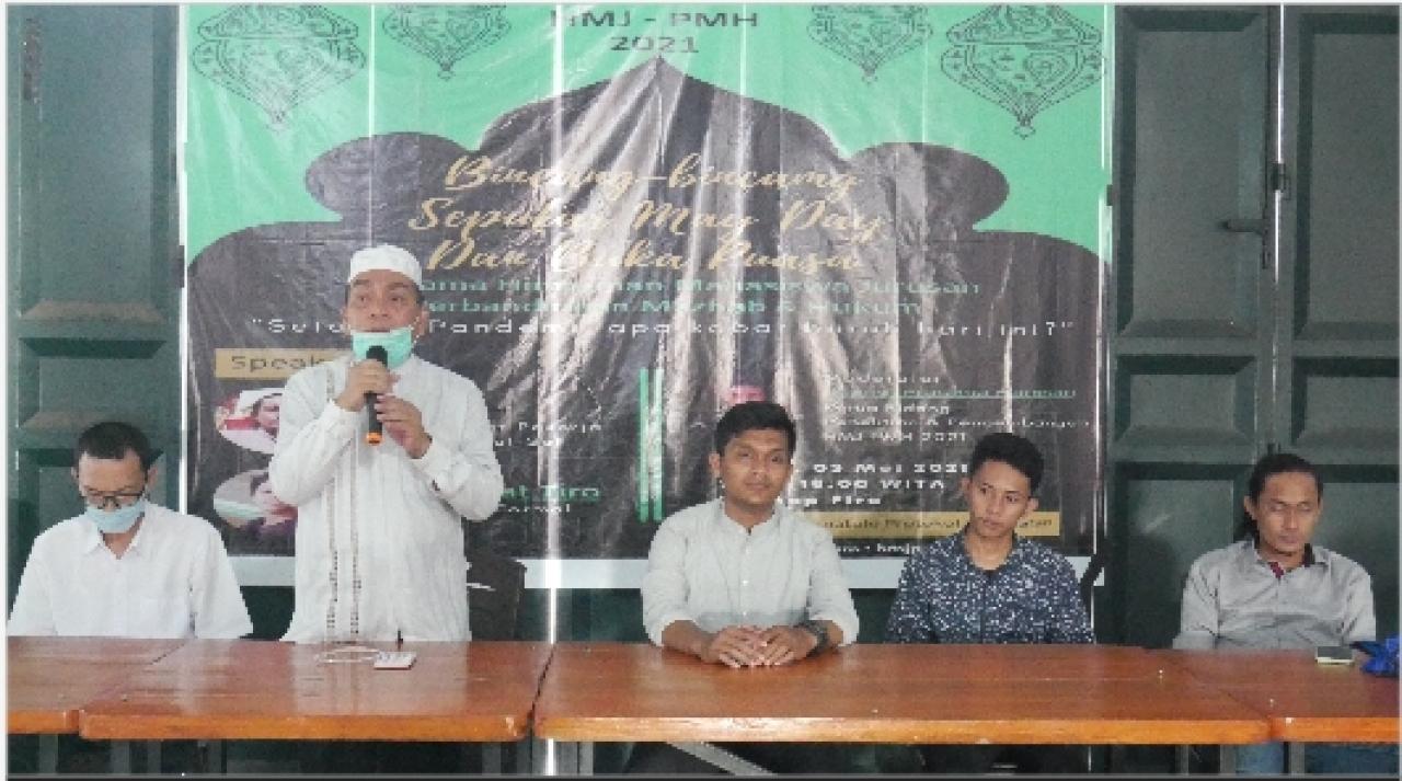 Gambar Gelar Bincang Bincang, HMJ PMH Bahas Setahun Pandemi: Apa Kabar Buruh?