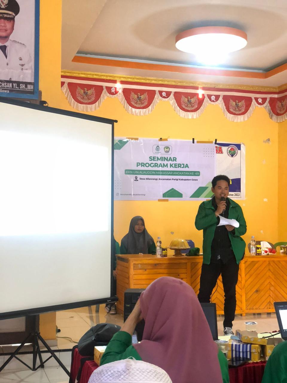 Gambar Gelar Seminar Proker, Mahasiswa KKN UIN Alauddin Makassar Angkatan 69 Desa Bilarengi Dapat Sambutan 