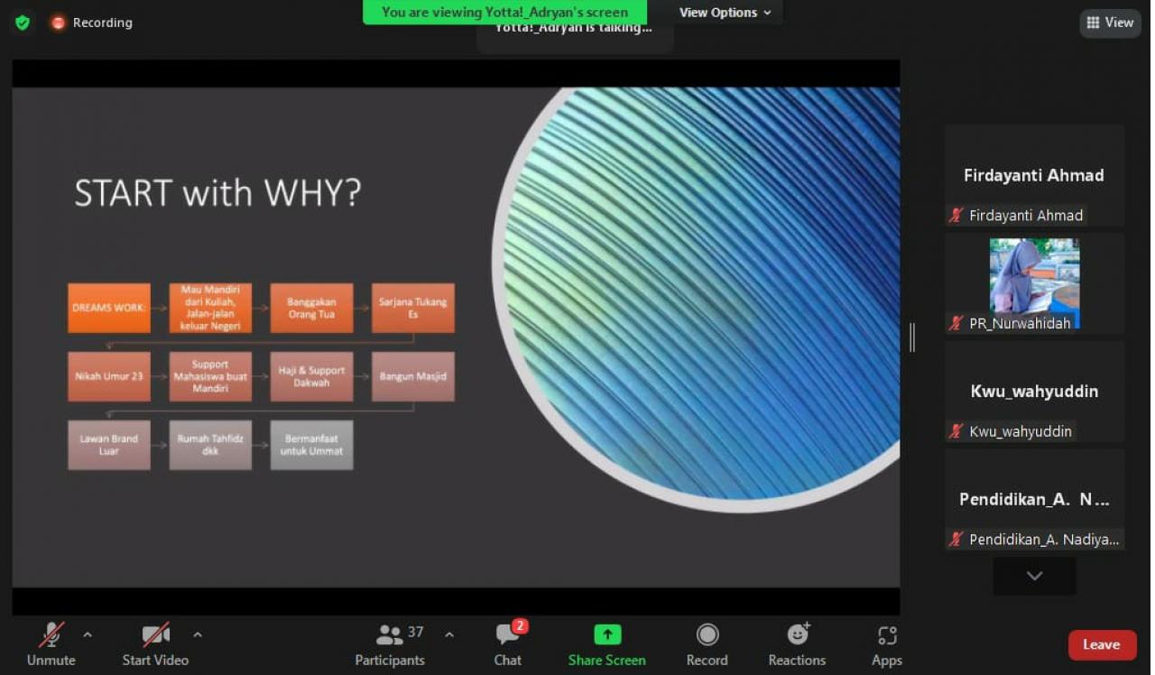 Gambar GenBi Komisariat UIN Alauddin Gelar Webinar Aku Bisa Seri #2