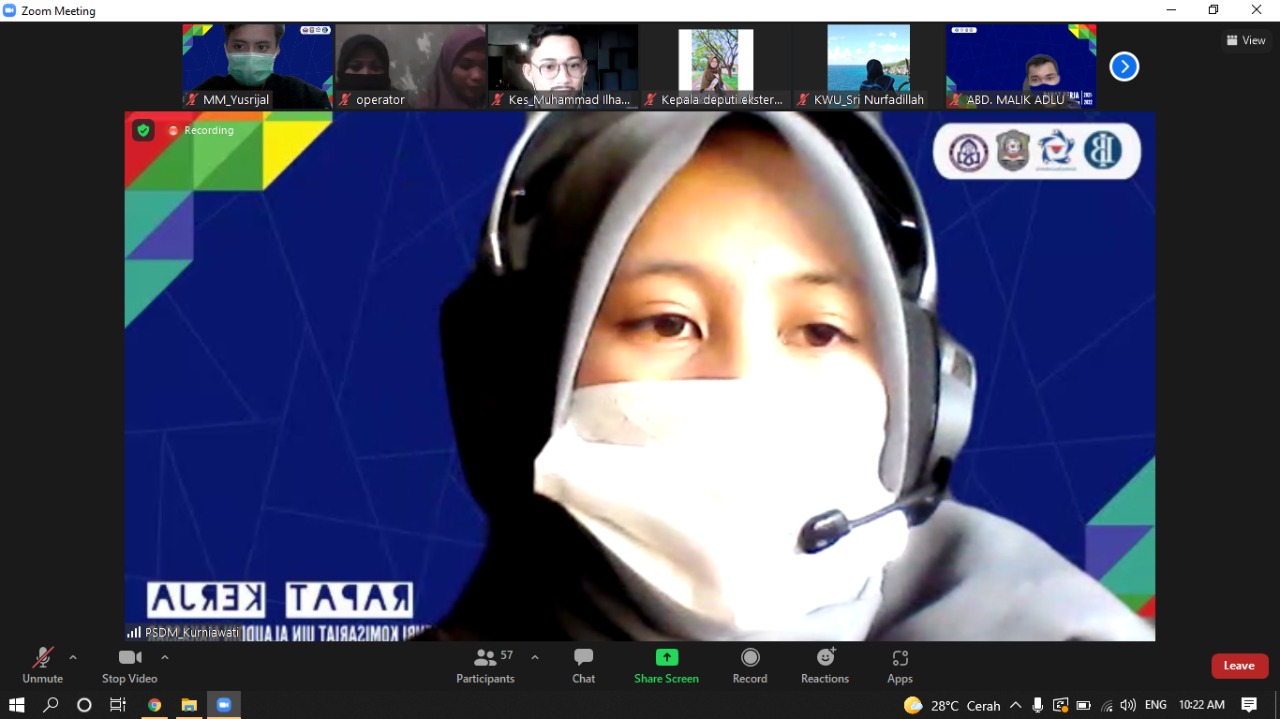 Gambar GenBI UIN Alauddin Gelar Rapar Virtual