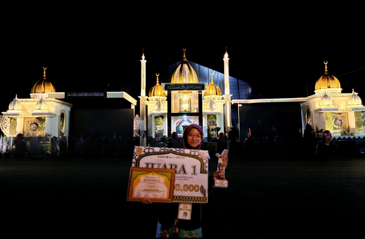 Gambar Ghina Mufidah, Mahasiswa PMH UIN Makassar Raih Juara 1 Musabaqah Tilawatil Qur'an