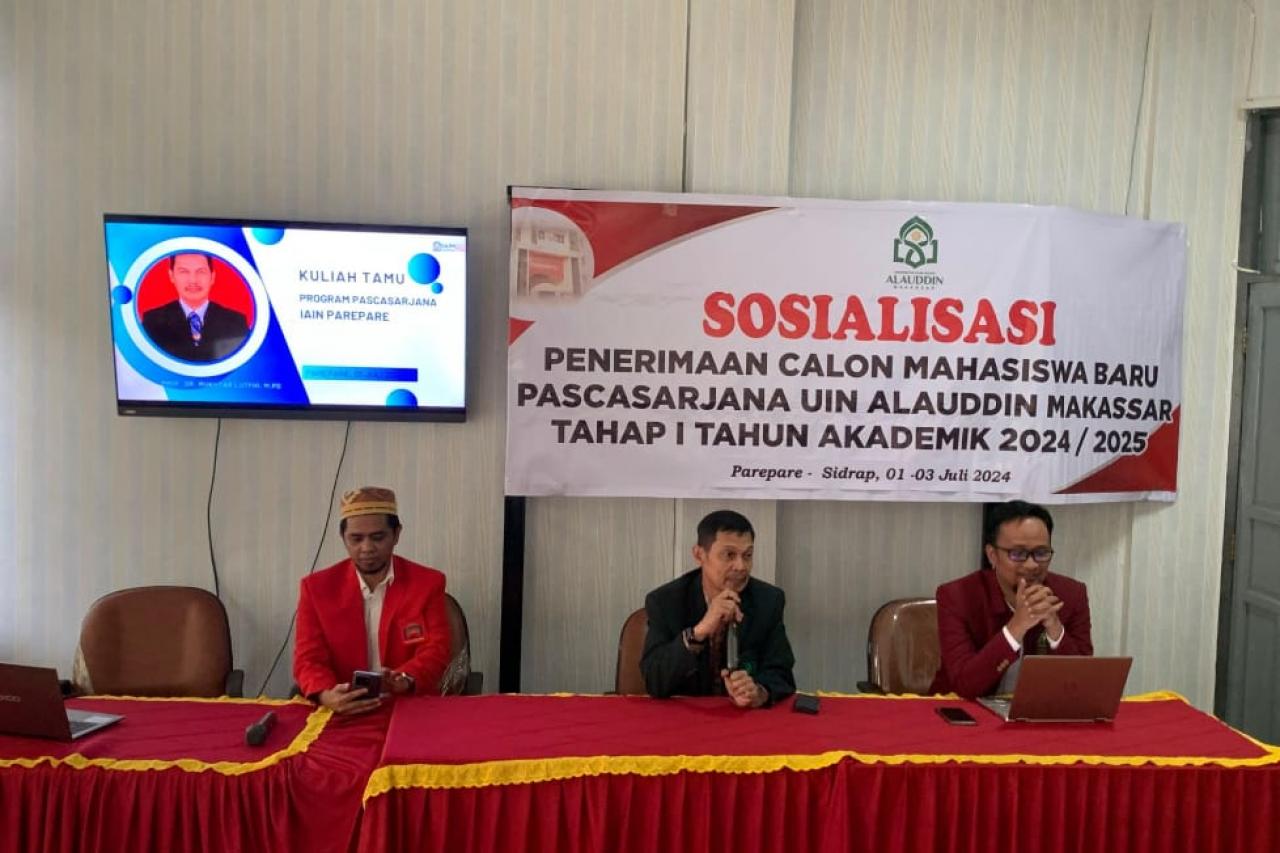 Gambar Guru Besar UIN Alauddin Jadi Narasumber di Kuliah Tamu IAIN Parepare