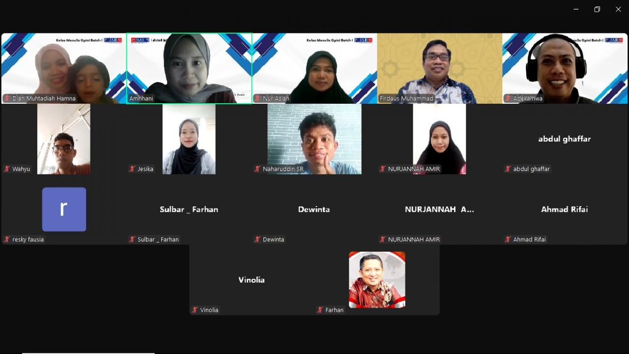 Gambar Guru Besar UIN Alauddin Jadi Narasumber Kelas Menulis Opini Pijarnews.com