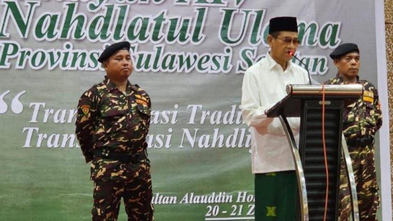 Gambar Guru Besar UIN Alauddin Makassar, Prof KH Hamzah Harun Kembali Pimpin NU Sulsel
