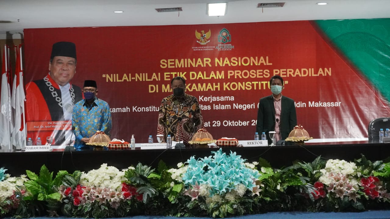 Gambar Hakim Konstitusi RI Prof Arif Hidayat Hadiri Seminar Nasional UIN Alauddin Makassar