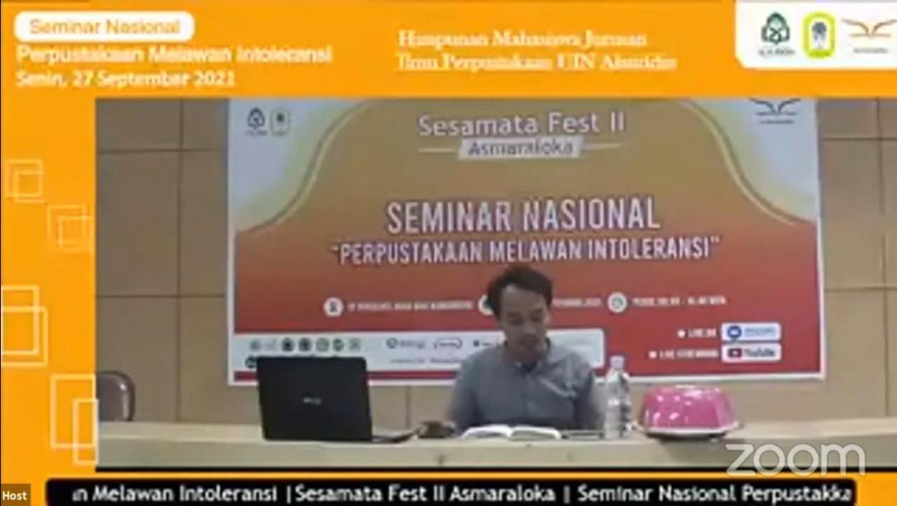 Gambar HIMAJIP FAH UIN Alauddin Gelar Seminar Nasional Bahas Perpustakaan Melawan Intoleransi