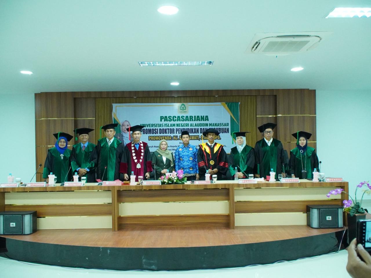 Gambar Hj. Darmawati Resmi Sandang Gelar Doktor dari UIN Alauddin Makassar, Ungkap Strategi Peningkatan Mut