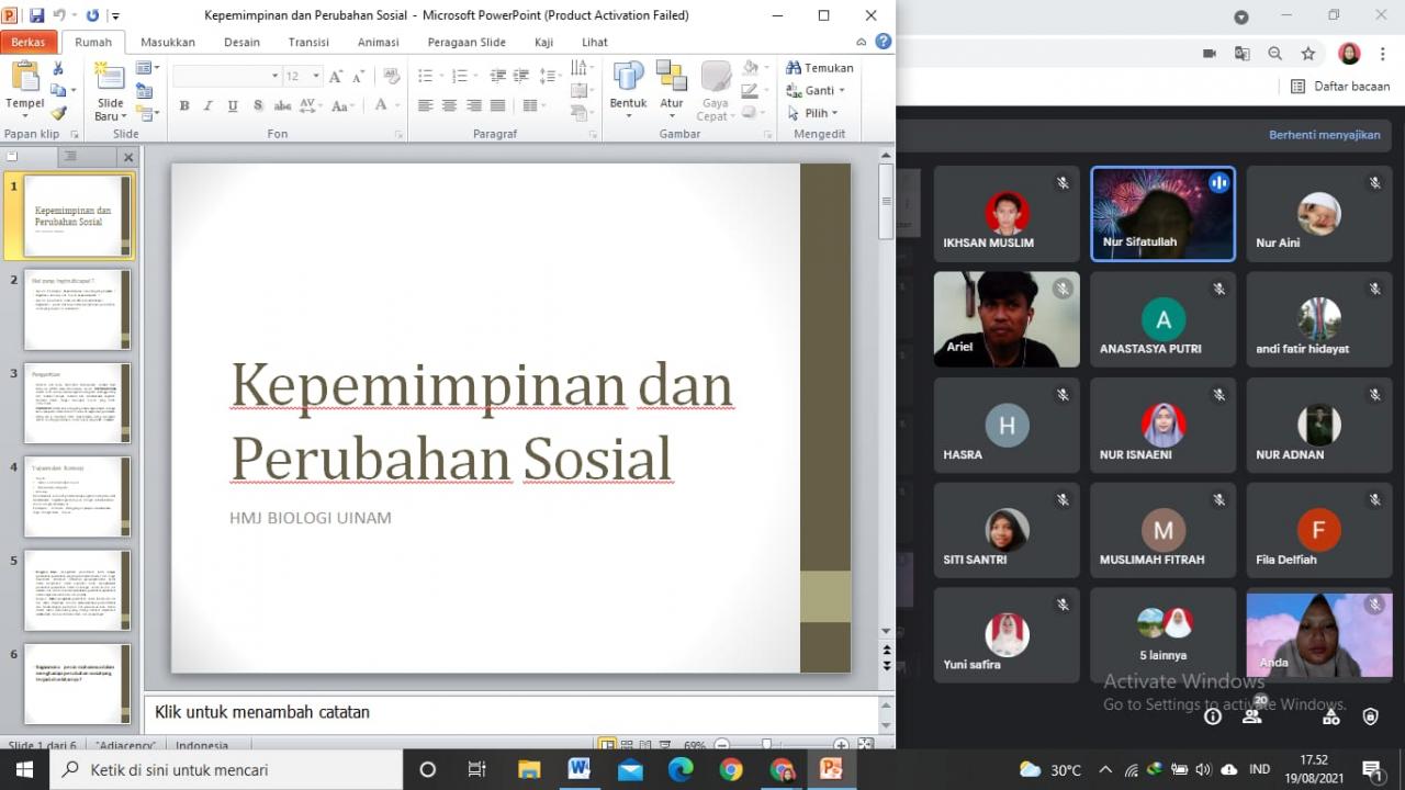 Gambar HMJ Biologi UIN Alauddin Gelar LKD, Tanamkan Pemahaman Dasar ke Mahasiswa