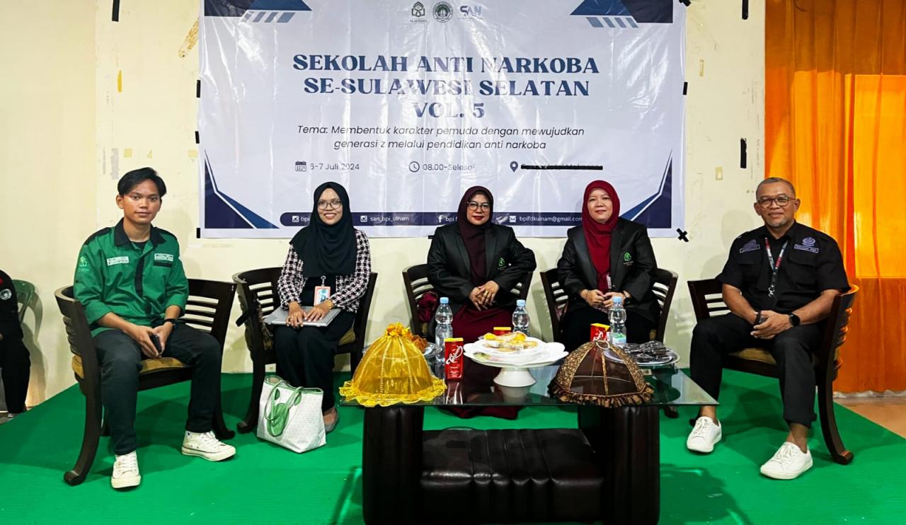 Gambar HMJ BPI UIN Alauddin Edukasi Pemuda se-Sulsel Melalui Sekolah Anti Narkoba