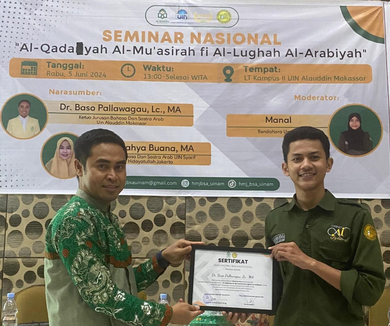 Gambar HMJ BSA Perdalam Pemahaman Sastra Arab Melalui Seminar Nasional