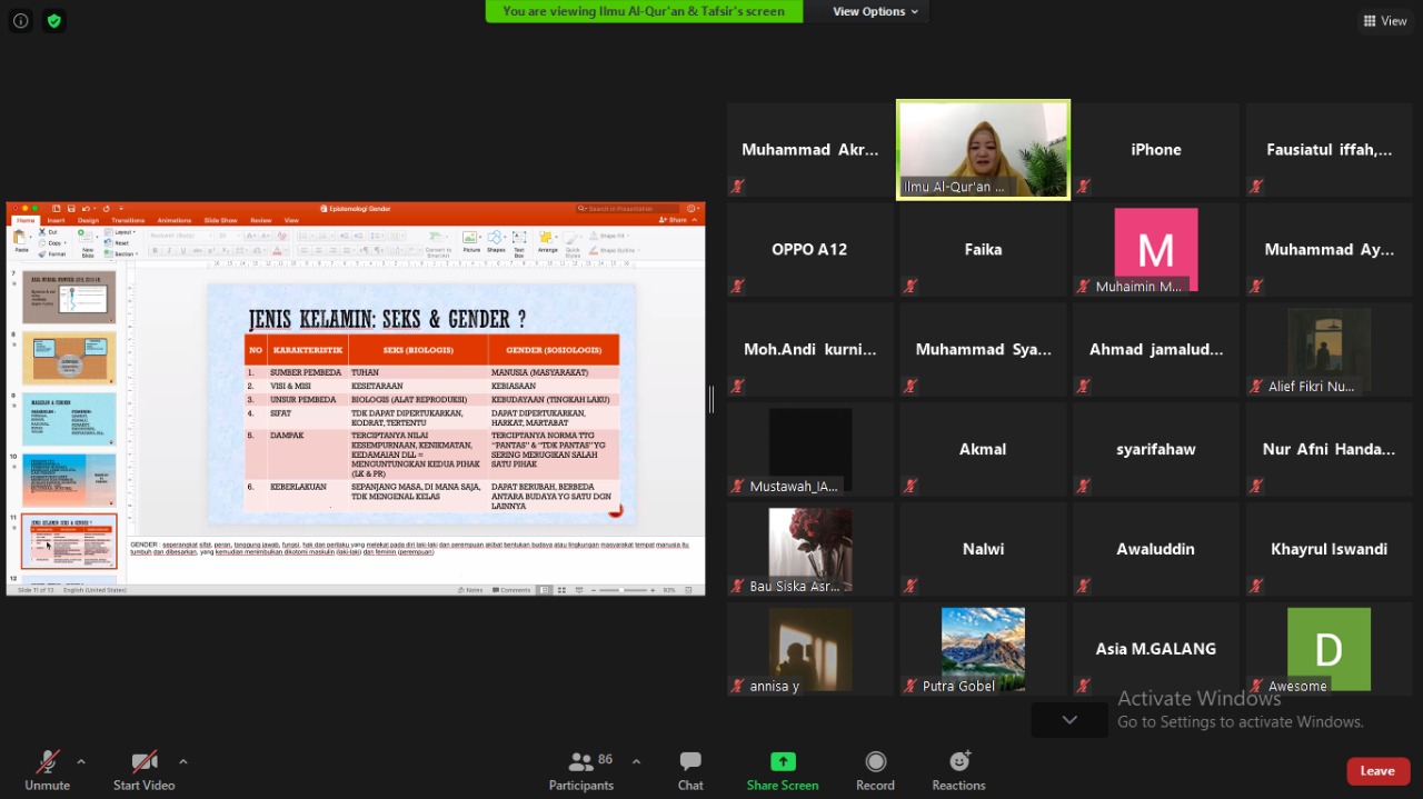Gambar HMJ Ilmu Alquran dan Tafsir UIN Alauddin Kaji Epistemologi Gender
