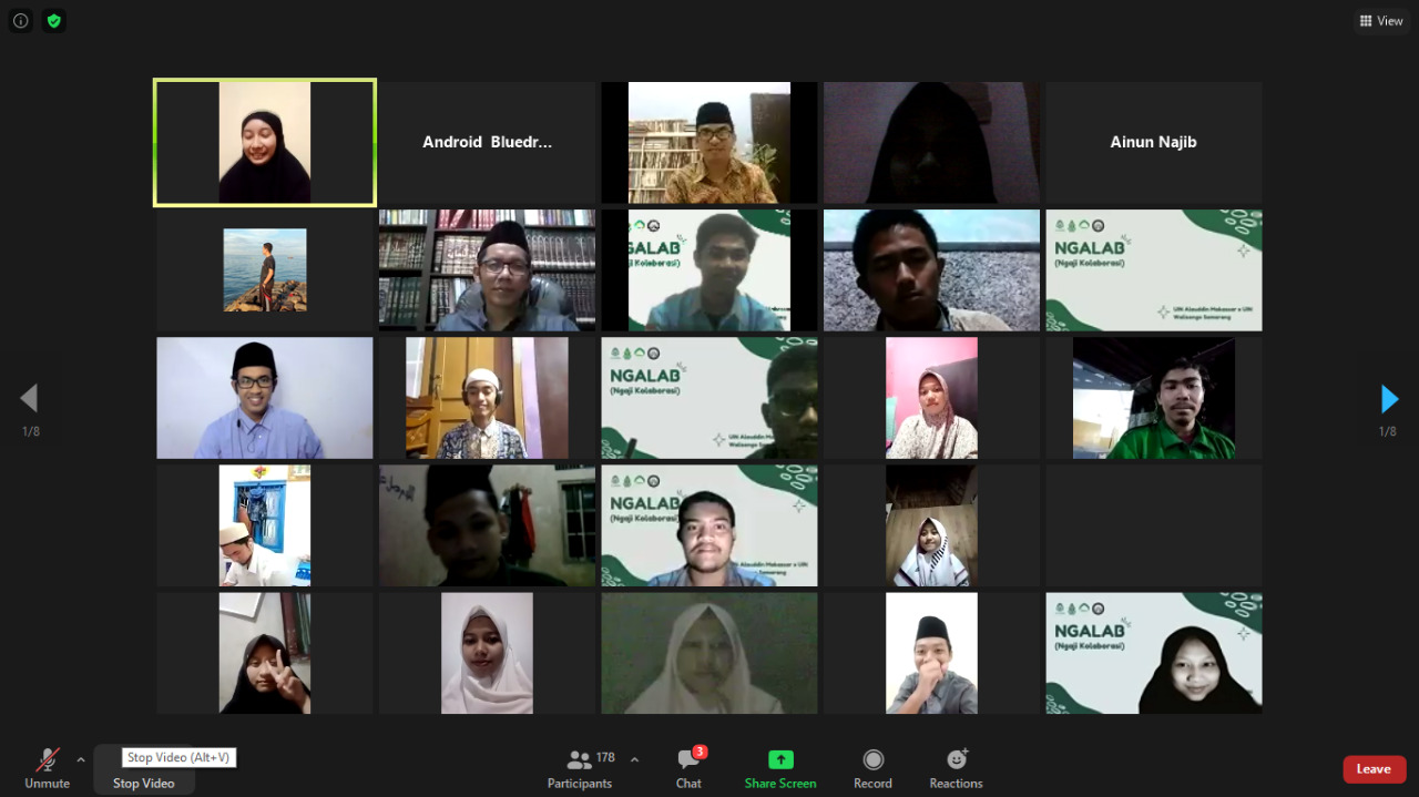 Gambar HMJ IQT UIN Alauddin dan IAT UIN Walisongo Kerjasama Gelar Webinar Ngaji Kolaborasi