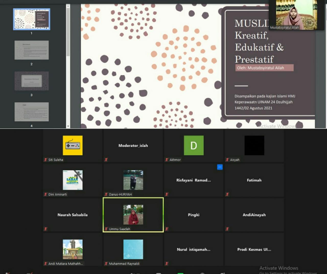 Gambar HMJ Keperawatan UIN Alauddin Gelar Kajian Muslimah Kreatif, Edukatif dan Prestatif