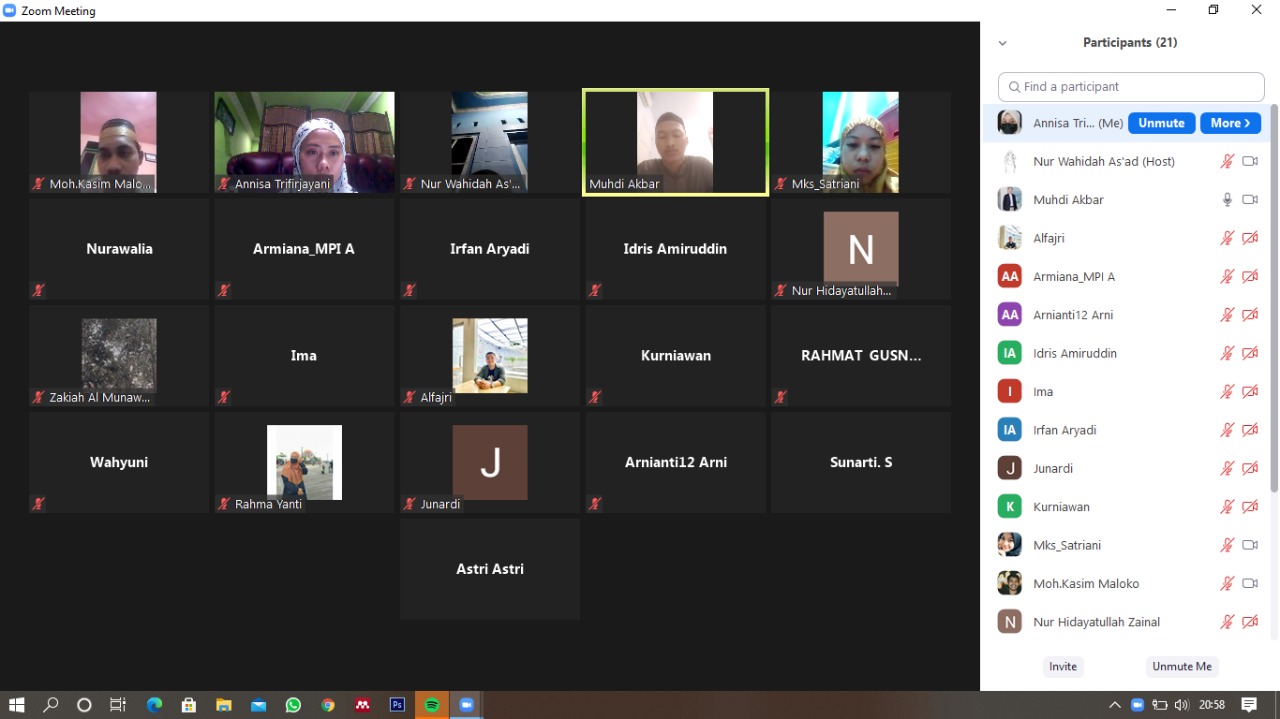 Gambar HMJ MPI Yasinan dan Doa Bersama Kenang Sang Dosen Dr Jamaluddin Iskandar