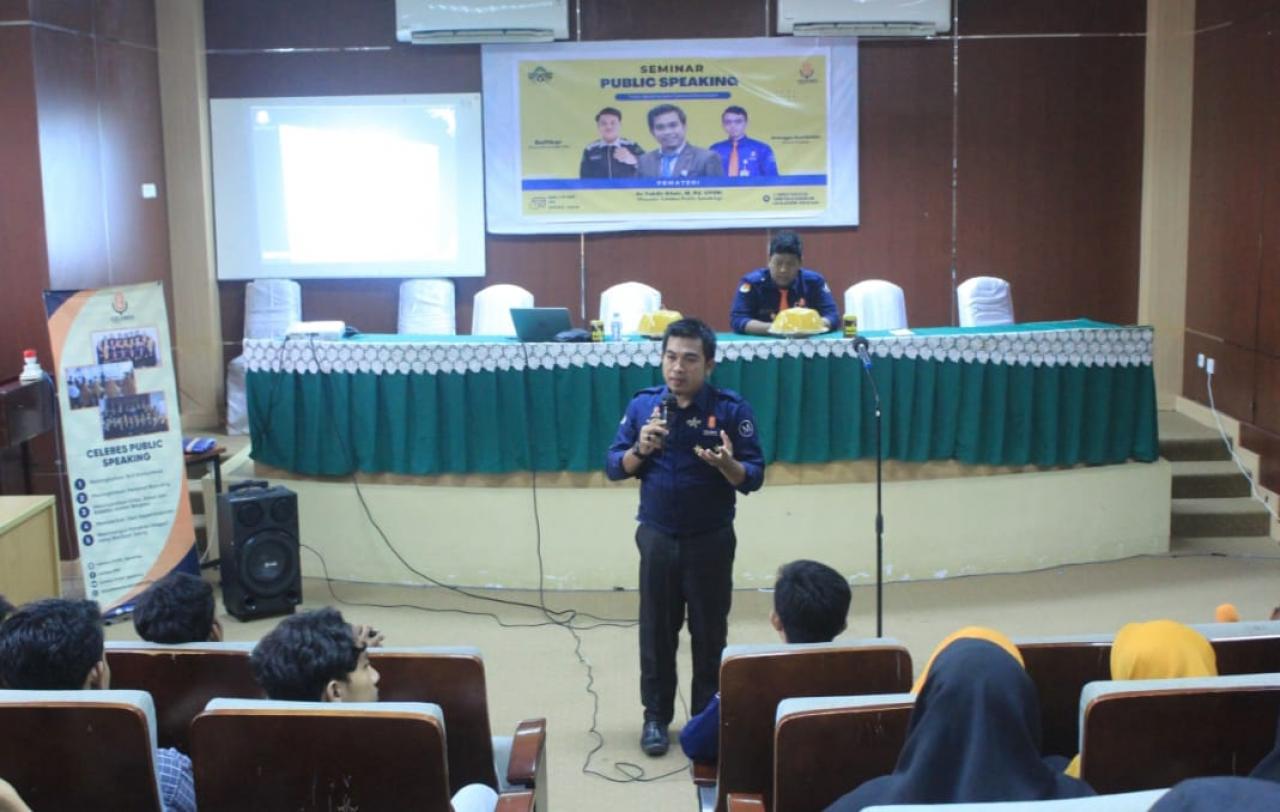 Gambar HMJ PBA UIN Alauddin Koleb CPS Gelar Pubilc Speaking