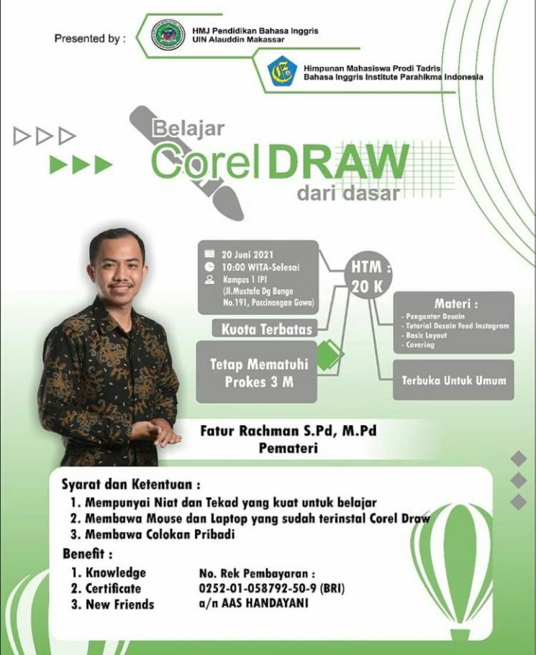 Gambar HMJ PBI Ajak Mahasiswa Belajar Aplikasi CorelDRAW